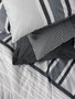 L'essentiel linge de maison Juego de funda de edredón individual Ranforce - Antracita